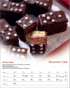 Rezeptkalender Köstliches fürs ganze Jahr 2015 - November